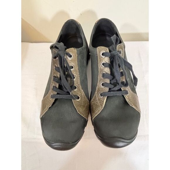 Men's Keen Black Leather Casual Shoes Size 9 - Picture 1 of 7